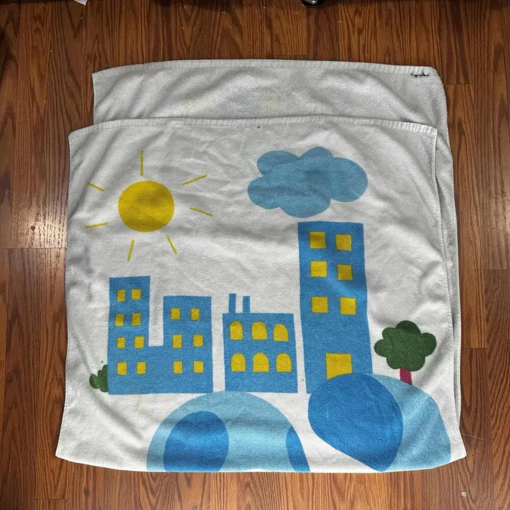 Vintage Blues Clues beach towel 2001 y2k nickelodeon cartoon swim vacation